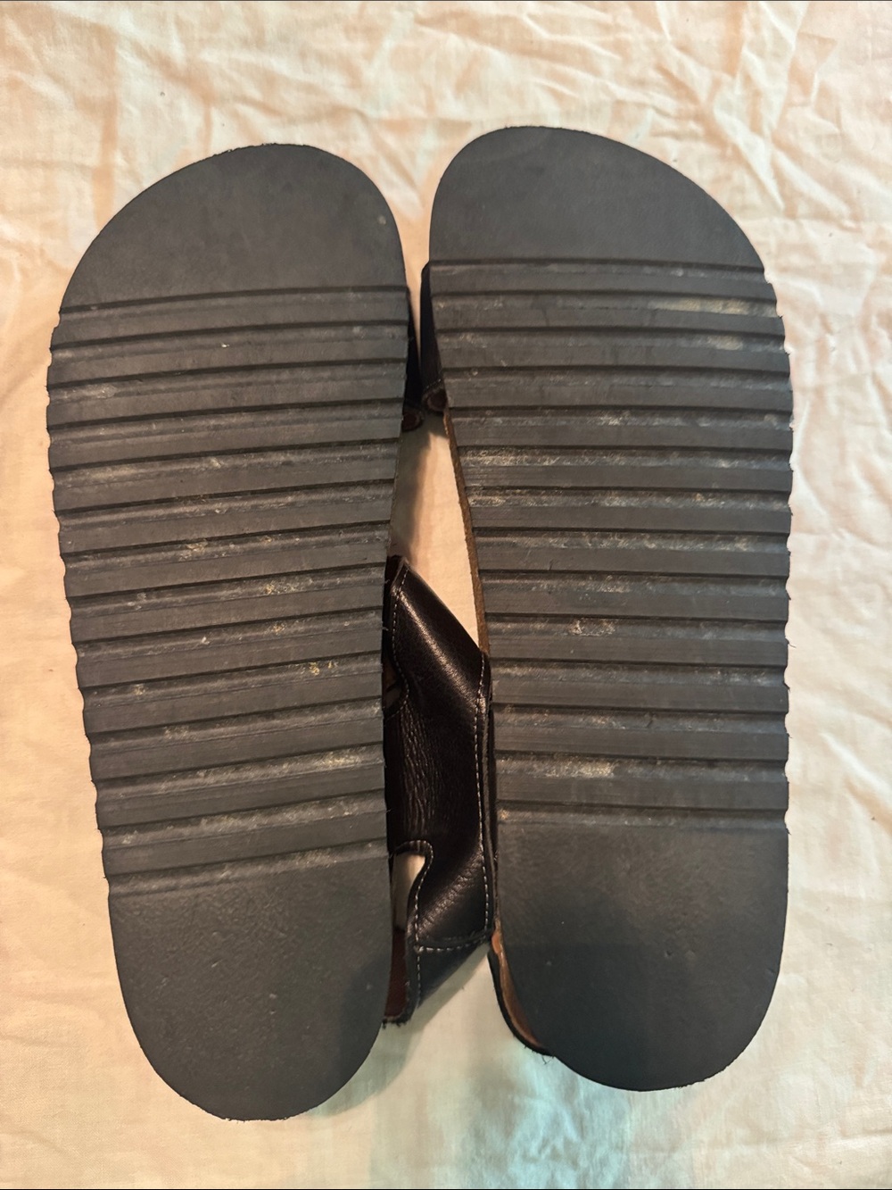 Taos Carousel 2 Black Leather Comfort Sandals Size 11 EU 42 Boho Medallion - Picture 7 of 7